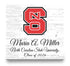 Official NC State Class Year Plaque with Name - For Students or Alumni