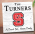 NC State Wolfpack Proud Family Sign - Personalized Family Name Wood Plaque - Officially Licensed Square Decor