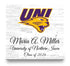University of Northern Iowa Class Year Plaque With Name - Personalized for Student, Alumni or Graduation Gift