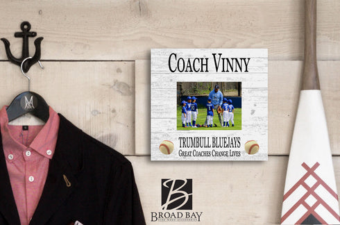 Coach Gift Plaque UPLOAD Your Photo - SELECT YOUR SPORT -