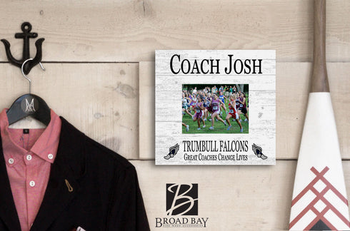 Coach Gift Plaque UPLOAD Your Photo - SELECT YOUR SPORT -