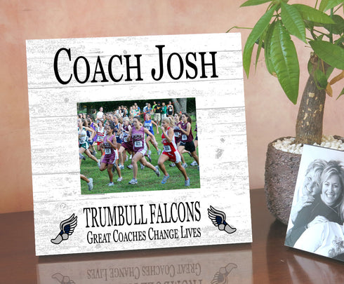 Coach Gift Plaque UPLOAD Your Photo - SELECT YOUR SPORT -