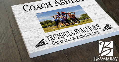 Coach Gift Plaque UPLOAD Your Photo - SELECT YOUR SPORT -