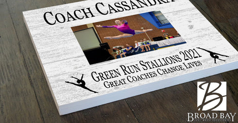 Coach Gift Plaque UPLOAD Your Photo - SELECT YOUR SPORT -