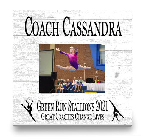 Coach Gift Plaque UPLOAD Your Photo - SELECT YOUR SPORT -