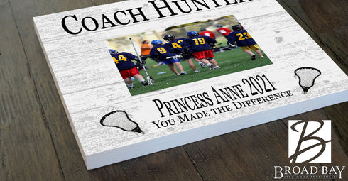 Coach Gift Plaque UPLOAD Your Photo - SELECT YOUR SPORT -