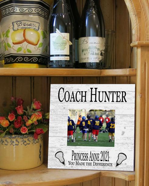 Coach Gift Plaque UPLOAD Your Photo - SELECT YOUR SPORT -