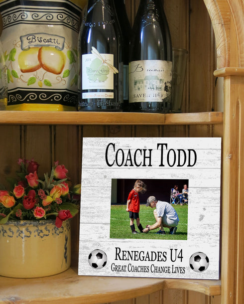 Coach Gift Plaque UPLOAD Your Photo - SELECT YOUR SPORT -