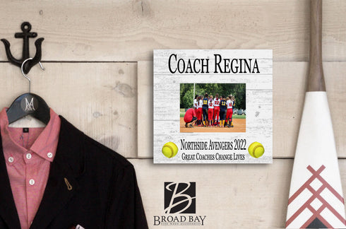 Coach Gift Plaque UPLOAD Your Photo - SELECT YOUR SPORT -