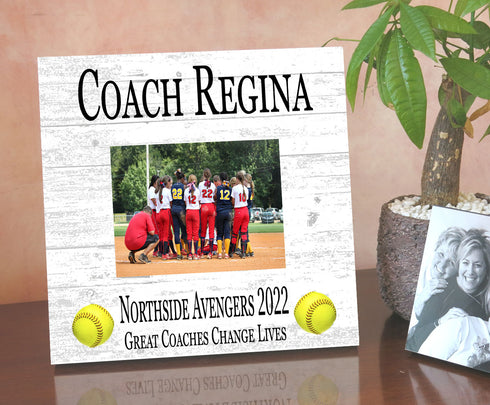 Coach Gift Plaque UPLOAD Your Photo - SELECT YOUR SPORT -