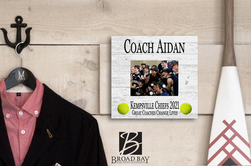 Coach Gift Plaque UPLOAD Your Photo - SELECT YOUR SPORT -