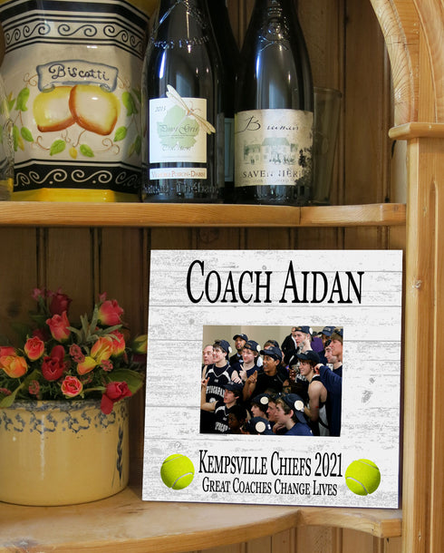 Coach Gift Plaque UPLOAD Your Photo - SELECT YOUR SPORT -