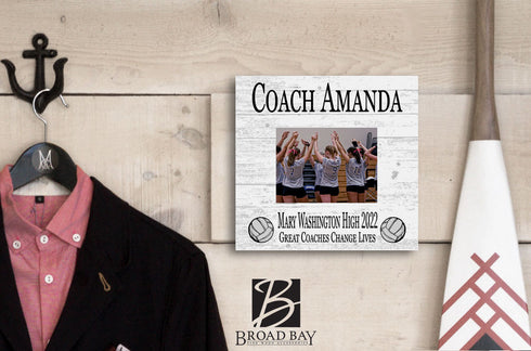 Coach Gift Plaque UPLOAD Your Photo - SELECT YOUR SPORT -