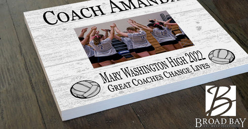 Coach Gift Plaque UPLOAD Your Photo - SELECT YOUR SPORT -