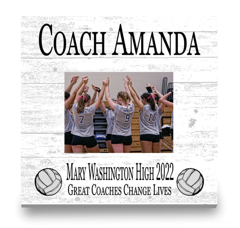 Coach Gift Plaque UPLOAD Your Photo - SELECT YOUR SPORT -