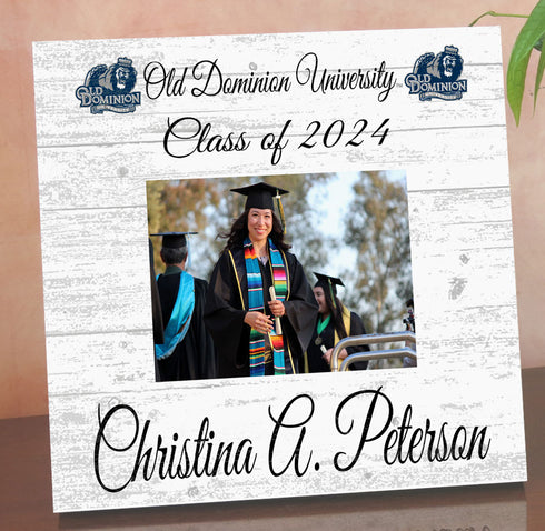 ODU Frame with Printed Photo Old Dominion University Graduation Class Frame Alternative