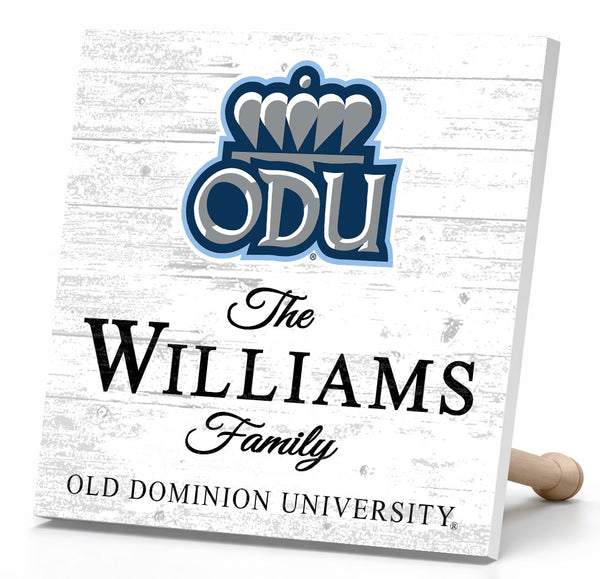 Personalized Old Dominion Family Name Sign – Custom ODU Wood Wall Decor – Monarchs Gift