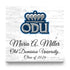 Old Dominion University Class Year Plaque With Name - Personalized for Student, Alumni or Graduation Gift