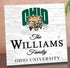 Personalized Ohio Bobcats Family Name Sign – Custom Ohio University Wood Wall Decor – Bobcats Gift