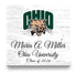 Ohio University Class Year Plaque With Name - Personalized for Student, Alumni or Graduation Gift