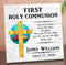 Personalized First Holy Communion Plaque – Custom Christian Gift with Name & Date