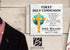 Personalized First Holy Communion Plaque – Custom Christian Gift with Name & Date