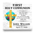 Personalized First Holy Communion Plaque – Custom Christian Gift with Name & Date
