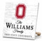 Personalized Ohio State Buckeyes Family Name Sign – Custom Ohio State University Wood Wall Decor – Buckeyes Gift