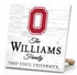 Personalized Ohio State Buckeyes Family Name Sign – Custom Ohio State University Wood Wall Decor – Buckeyes Gift