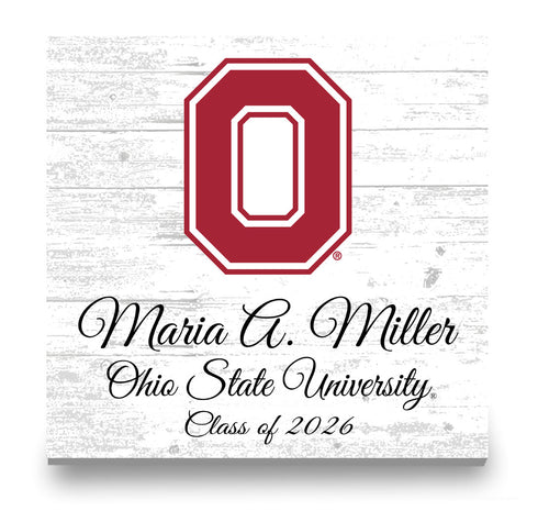Ohio State Class Year Plaque - Personalized for OSU Graduation or Alumni