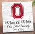 Ohio State University Class Year Plaque – Custom Alumni Gift