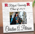 Rutgers Frame with Printed Photo Rutgers University Graduation Class Year Frame Alternative