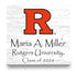 Personalized Rutgers University Graduation Sign – Custom Name & Class Year Plaque Gift for Scarlet Knights Graduate, Alumni & Student
