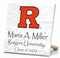 Personalized Rutgers University Graduation Sign – Custom Name & Class Year Plaque Gift for Scarlet Knights Graduate, Alumni & Student