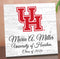 Official University of Houston Class Year Plaque with Name - Personalized Gift for Students and Alumni