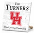 Houston Cougars Proud Family Sign - Personalized Family Name Wood Plaque - Officially Licensed Square Decor