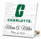 UNC Charlotte Class Year Plaque With Name - Personalized for Student, Alumni or Graduation Gift