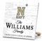 Personalized Navy Midshipmen Family Name Sign – Custom United States Naval Academy Wood Wall Decor – Navy Gift
