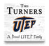 UTEP Miners Proud Family Sign - Personalized Family Name Wood Plaque - Officially Licensed Square Decor