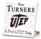 UTEP Miners Proud Family Sign - Personalized Family Name Wood Plaque - Officially Licensed Square Decor