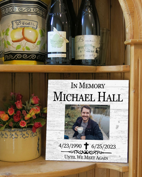 Custom Memorial Picture Frame Alternative - Personalized Gift - Upload Photo
