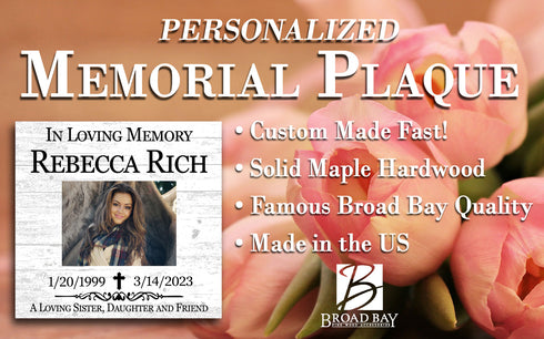 Custom Memorial Picture Frame Alternative - Personalized Gift - Upload Photo