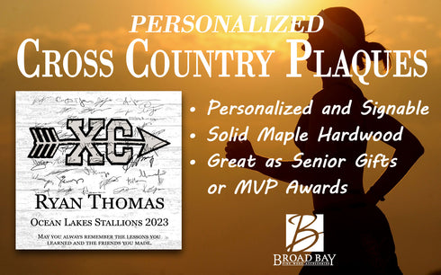 Cross Country Plaque Recognition Award Personalized Senior Season End Gift or MVP
