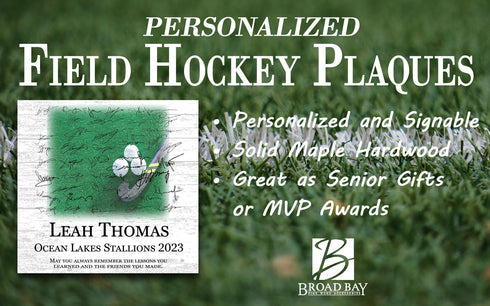 Field Hockey Plaque Recognition Award Personalized Senior Season End Gift or MVP