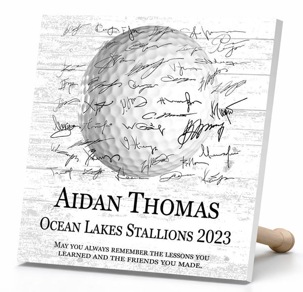 Personalized Golf Plaque - For Players or Coaches