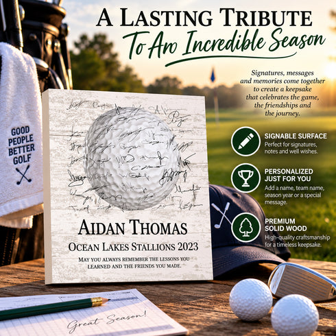 Personalized Golf Plaque - For Players or Coaches