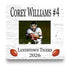 Football Award Photo Plaque - Personalized Player, Coach or MVP Recognition Gift