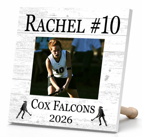 Field Hockey Award Photo Plaque - Personalized Player, Coach or MVP Recognition Gift