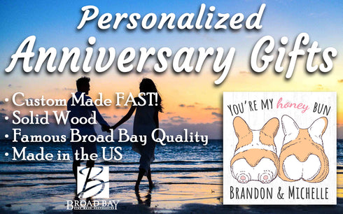 Personalized Romantic Sign for Wife or Girlfriend Anniversary Gift Custom 10.5in x 10.5in