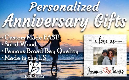 Anniversary Gift With Picture - UPLOAD PHOTO - I Love Us Personalized Frame Alternative